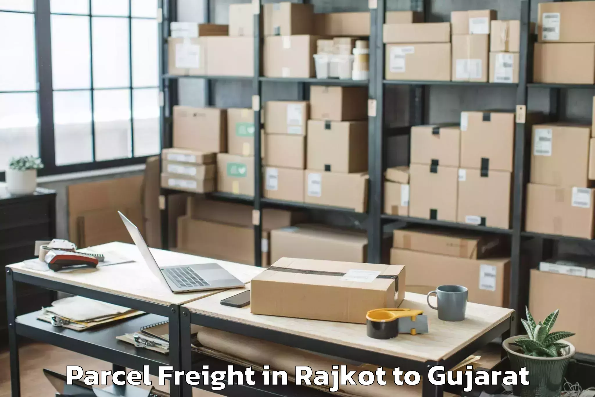 Get Rajkot to Dhuvaran Parcel Freight